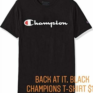 Black champions T-SHIRT